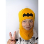 Шлем зимний MOWI бэтмен желтый