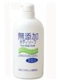 Натуральное бездобавочное жидкое мыло для тела для всей семьи 'No added pure body soap' 550 мл