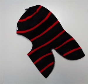 Шлем зимний MOWI Activ черный- красная полоска