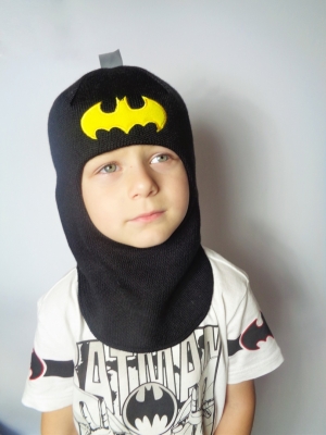 Шлем зимний MOWI бэтмен черный